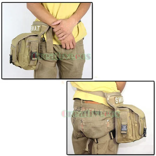 Для мужчин нейлон военный Путешествия мотоциклетные Хип бум Fanny Pack талии нога