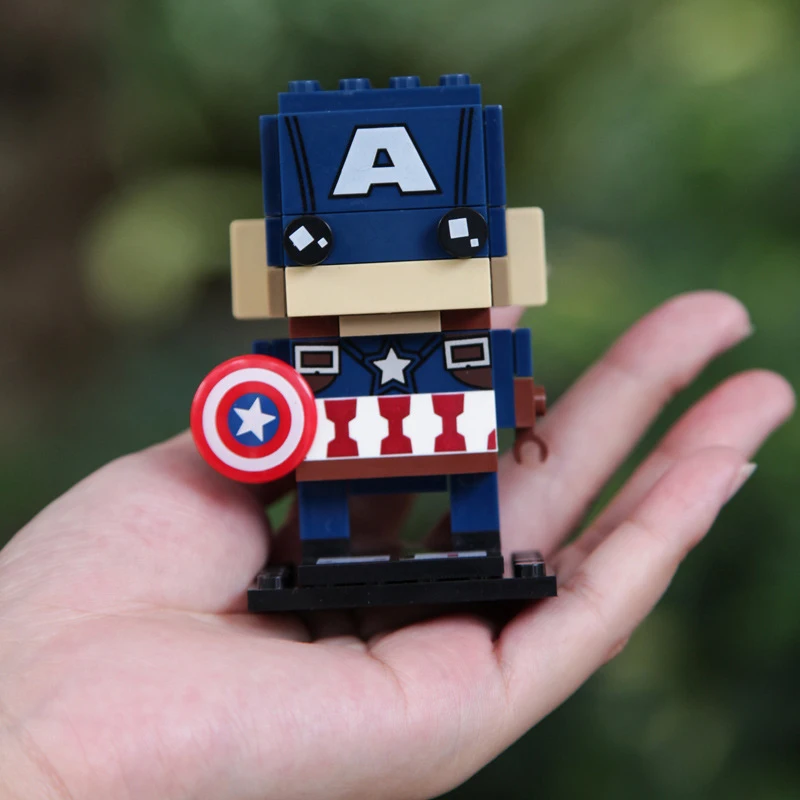 Brickheadz фигурки строительные блоки игрушки Marvel Мстители 3 супер герой головы