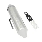 Перкуссионный барабан с скребком, серебристый металлический аксессуар для обучения музыке, запчасти для музыкальных инструментов