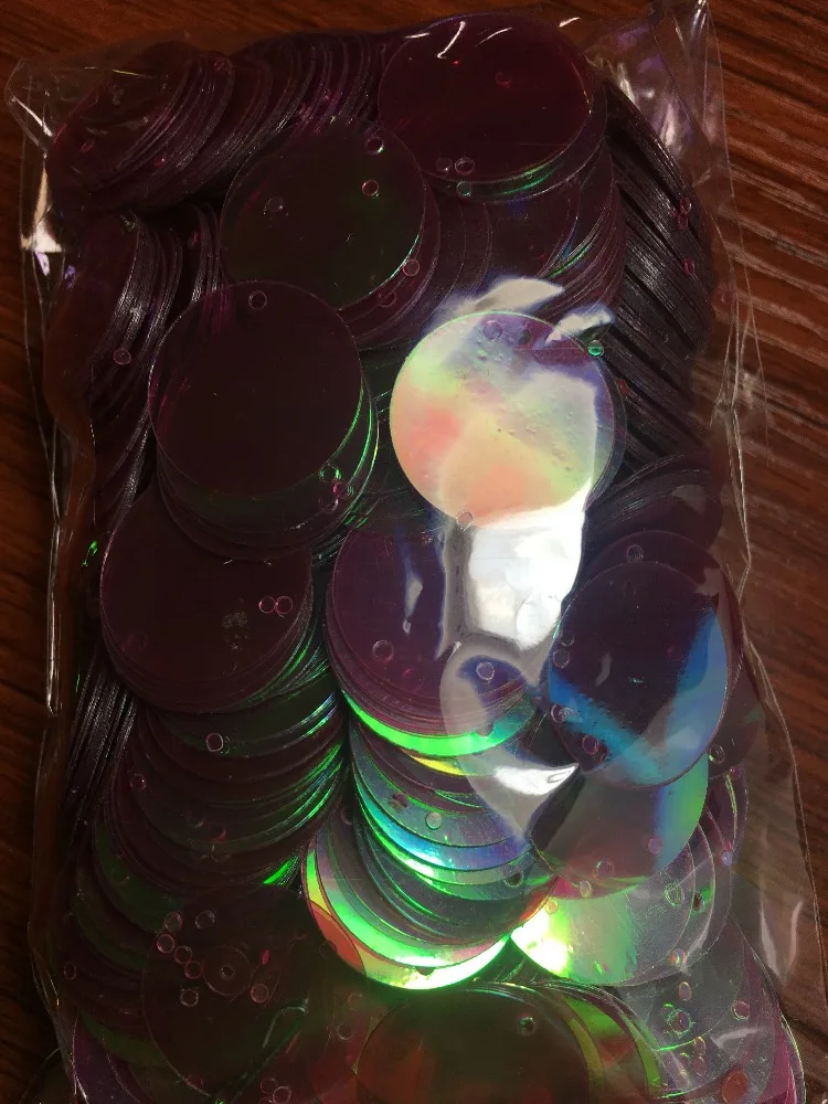 Темно-красный цвет круглые пайетки с отверстиями работы судов Ремесло Материал