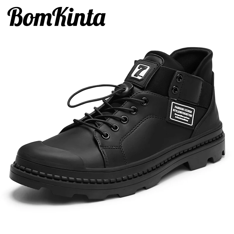 BomKinta Brand Designer Non-Slip Casual Leather Tooling Shoes Men White Driving Elastic Band Male Moccasins | Обувь