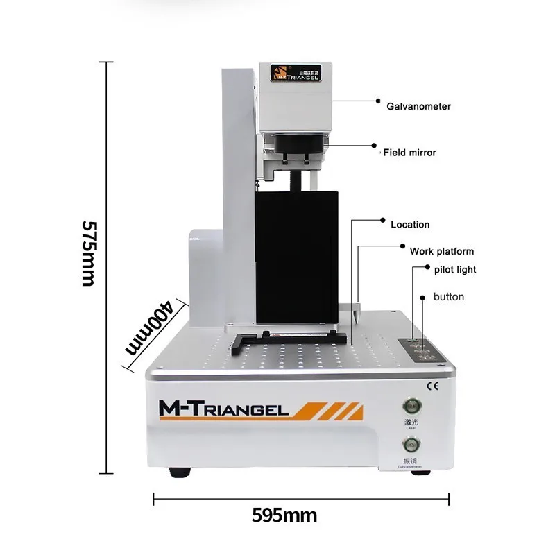 Gones M-triangel DIY принтер с ЧПУ станок для лазерной резки для 11 X XS XSMAX заднее стекло Удаление ЖК-рамы ремонт лазерный отдельный станок - Цвет: Gones