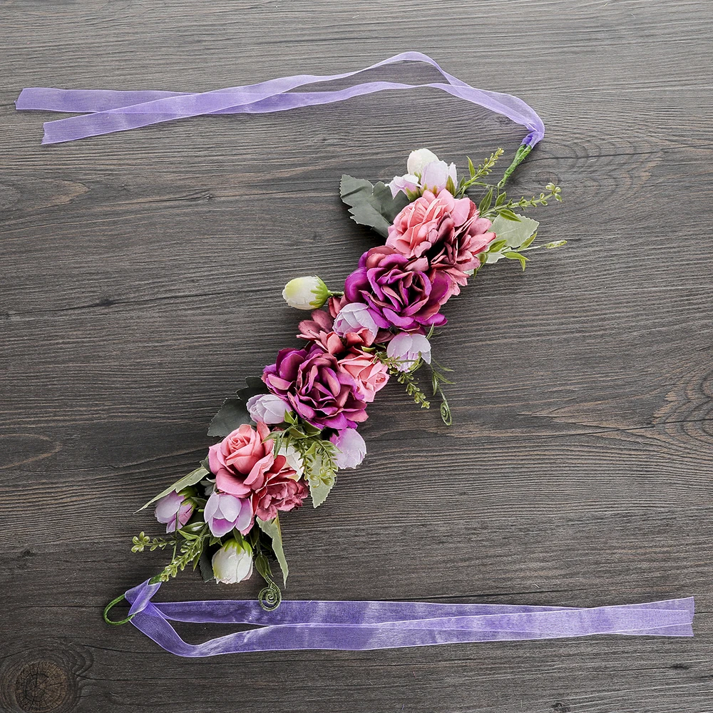 Повязка на голову MOLANS с цветами для невесты Свадебная вечерняя Женская корона