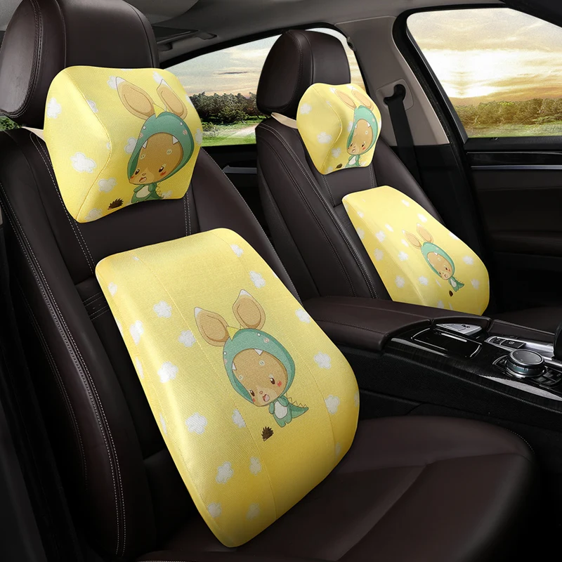 1 шт пены памяти мультфильм hello kitty милые автокресло подушки подголовника для шеи