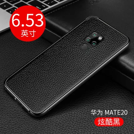 Роскошный металлический алюминиевый сплав бампер Рамка для huawei mate 20 Pro натуральная кожа чехол для телефона huawei mate 20 20X бесплатный подарок - Цвет: 2