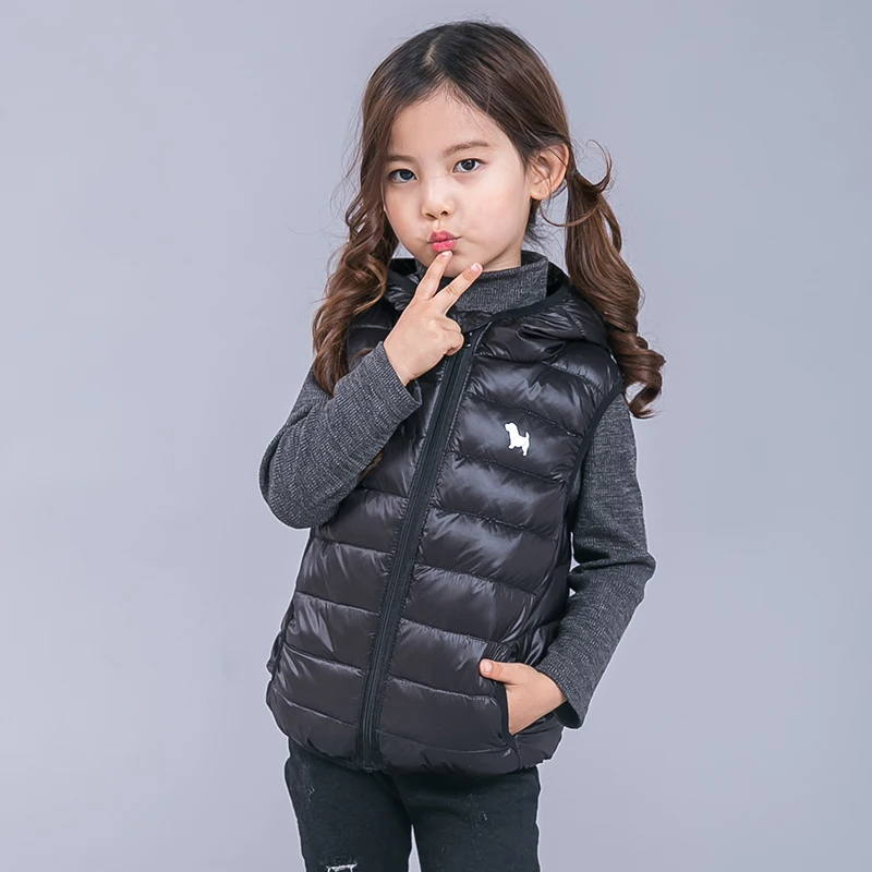 Детские зимние пальто верхняя одежда жилет для мальчиков девочек детские куртки