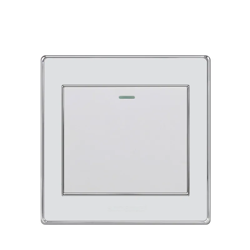 Стандарт Великобритании 1 банда 2 пути кнопочный настенный выключатель AC110V-250V 10А