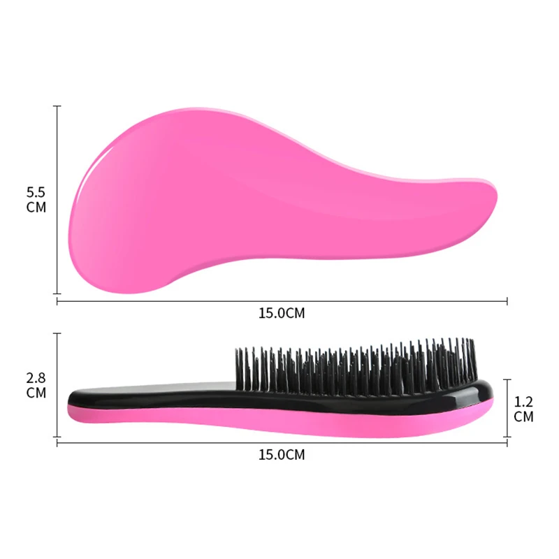 Пластиковые антистатические расчески для укладки кудрявых длинных прямых волос
