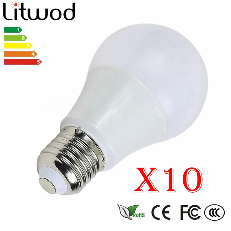 Litwod 10 шт. z30 светодиодный светильник E27 220 V 240 лампы умная ИС (интеграционная схема