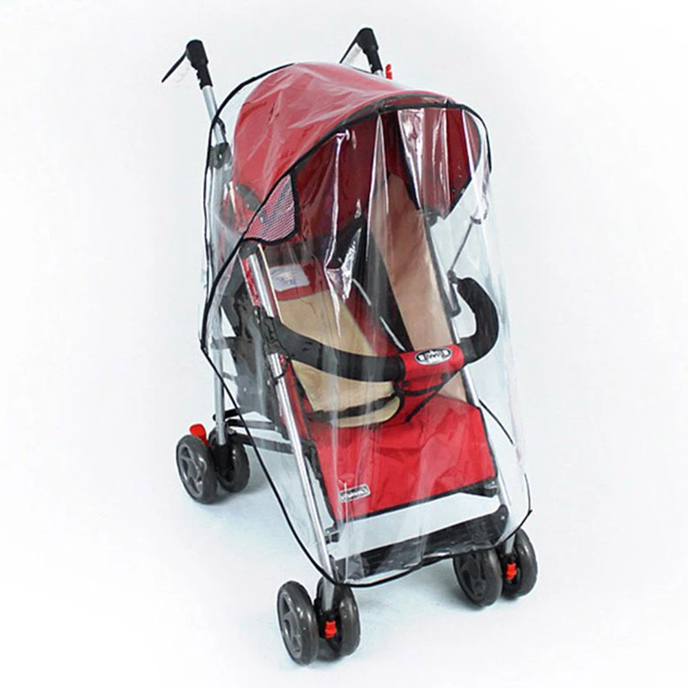 Baby stroller Accessories Rain cover Carriages Wind Dust Shield Zipper Baby Pushchair Wheelchair Cover Stroller Accessories