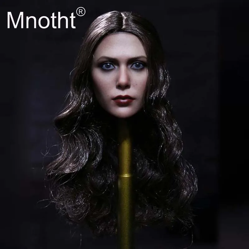 Игрушки Mnotht в масштабе 1:6 Женская аллая ведьма с волосами женская голова модель 3
