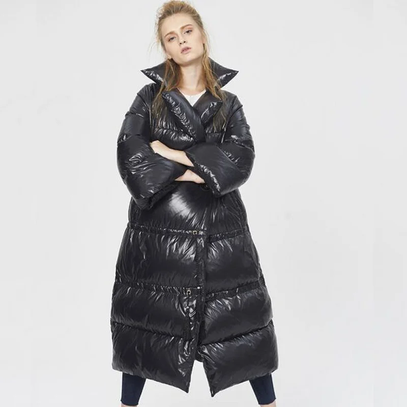 Куртка женская длинная теплая белая большого размера 2019|jacket down|jacket down womenjacket fashion |