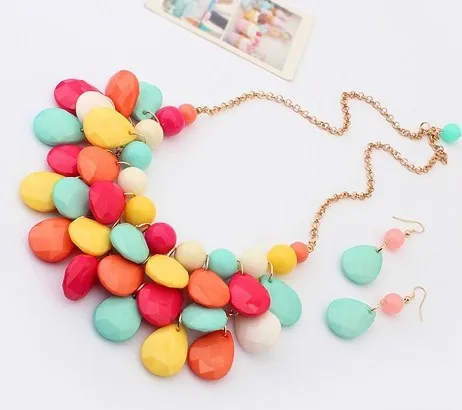 Multicolor F& U Европа и Соединенные Штаты Богемия стиль воды набор!# S033 - Окраска металла: Multicolor