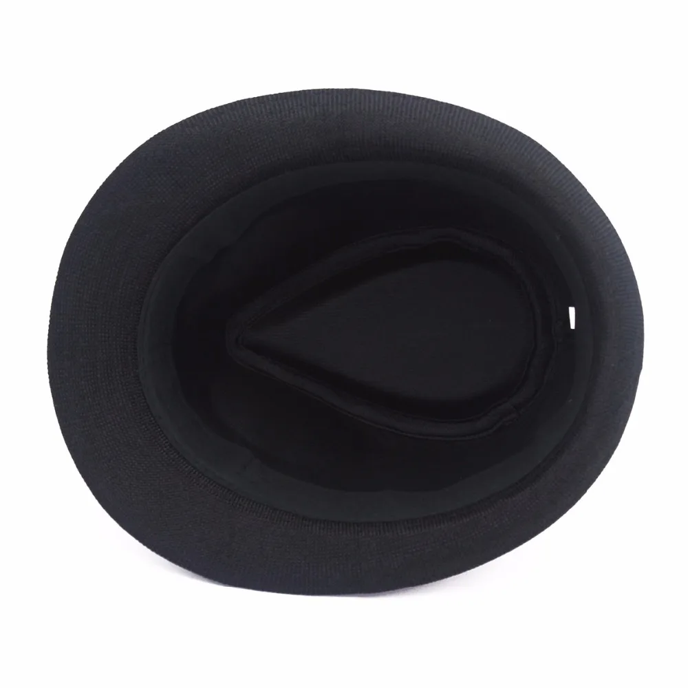 Британский стиль джаз шляпа Вечеринка Октоберфест мужская черный топ летучая