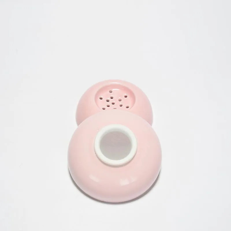 Творческий Розовый фарфоровый Чай фильтр ручной работы Керамика подглазурного