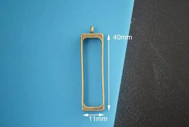 bronze rectangle 5 шт. 7 форма металлическая рамка DIY эпоксидная смола для изготовления ювелирных изделий изделия из смолы подарки ручной работы Цветочные геометрические формы УФ Смола ожерелье - Окраска металла: bronze rectangle