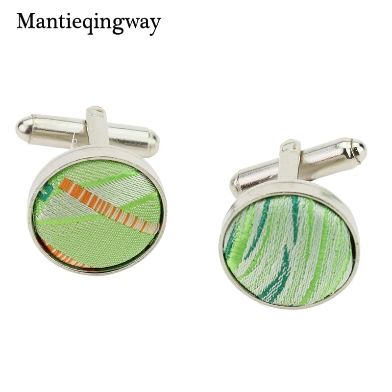 Mantieqingway полиэфир пряжа Зеленый жаккардовый галстук-бабочка, комплект 8,5 см в ширину Gravat галстук носовой платок комплект запонок для Для мужчин Повседневное кравать набор