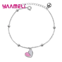 new latest 925 sterling silver jewelry for girl romantic heart shape pendant partywedding accessories anniversary gift
