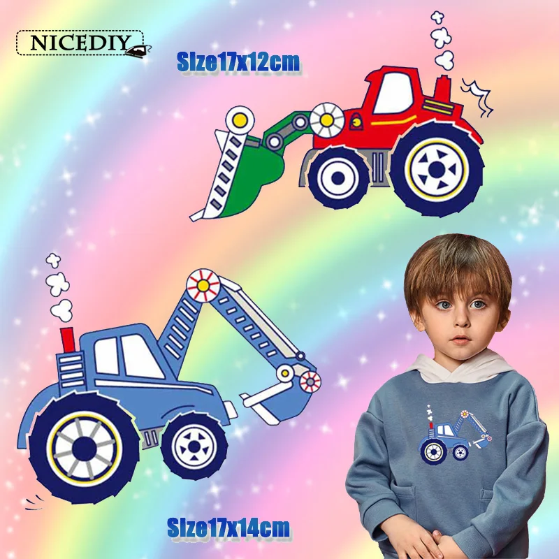 Nicediy Утюг на переводе для одежды для печати теплопередачи виниловая наклейка трактор патч значок термопередача пресс аппликация
