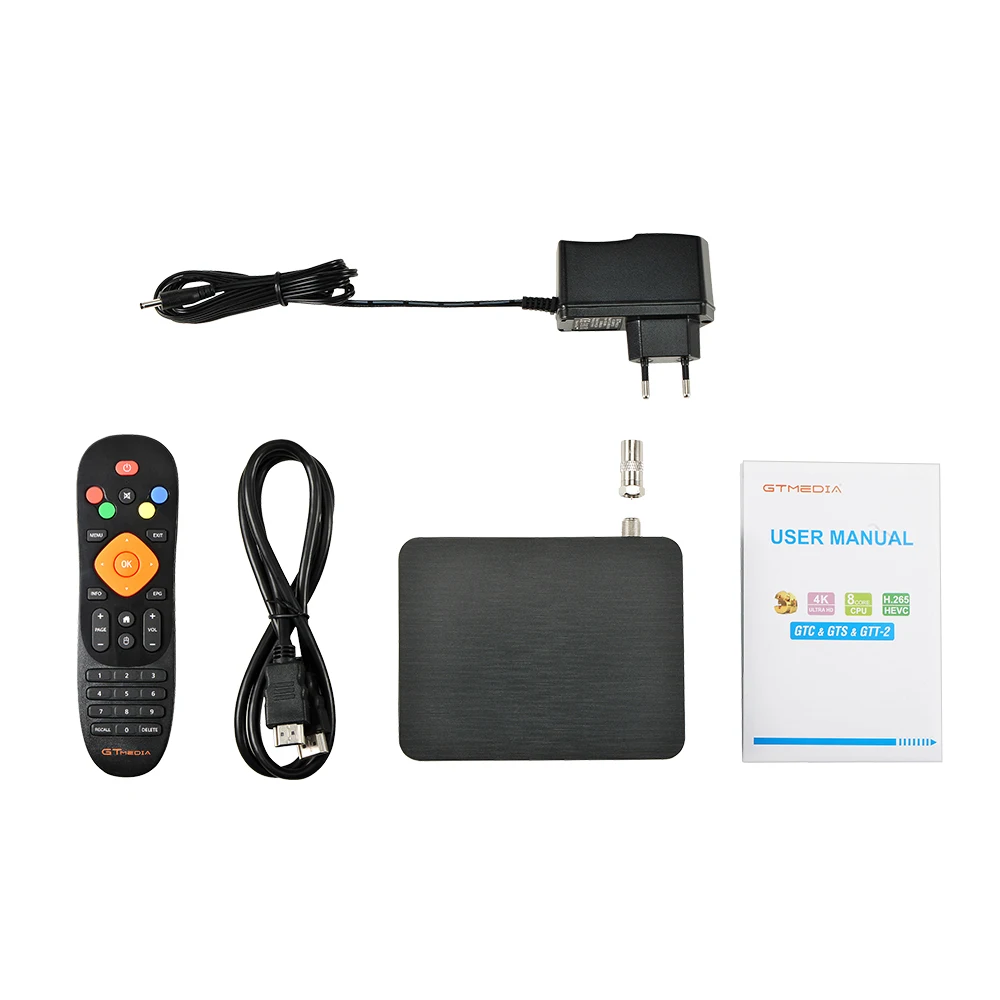 

GTT-2 Android 6.0 Smart TV BOX+Satellite TV DVB-T2/C Set Top Box 4K 3D H.265 2.4GHz Wifi media player TV Receiver play store
