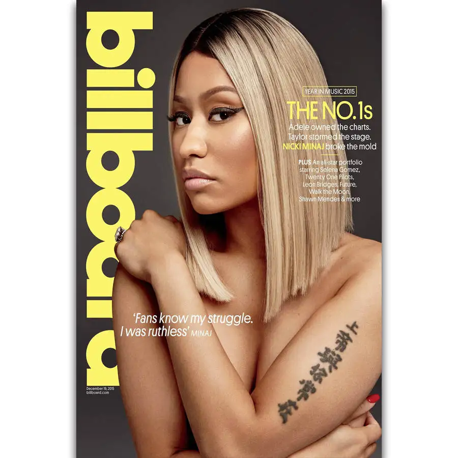 S2883 Nicki Minaj хип хоп рэп музыкальный певец рэпер звезда настенная живопись Печать