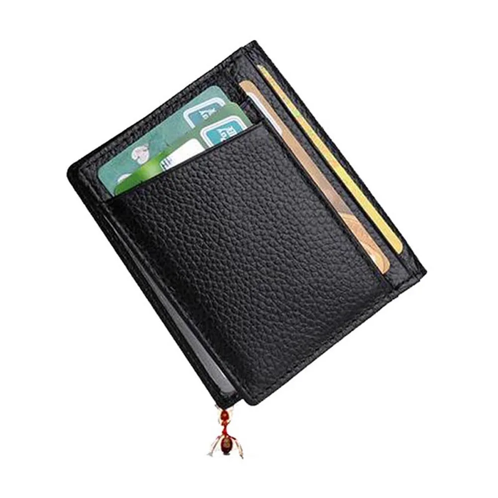 Мужской короткий кошелек из коровьей кожи держатель для карт мини BS88|mini wallet|money
