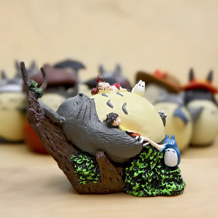 Японское аниме модель Hayao Miyazaki Мой сосед Тоторо и Мэй 9 см полимерная ПВХ