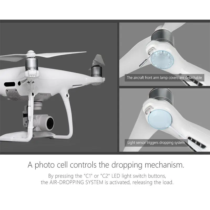 

LeadingStar PGYTECH Air-Dropping System Photography Extender Accessories for DJI Phantom 4 Series Camera Drone Accessories