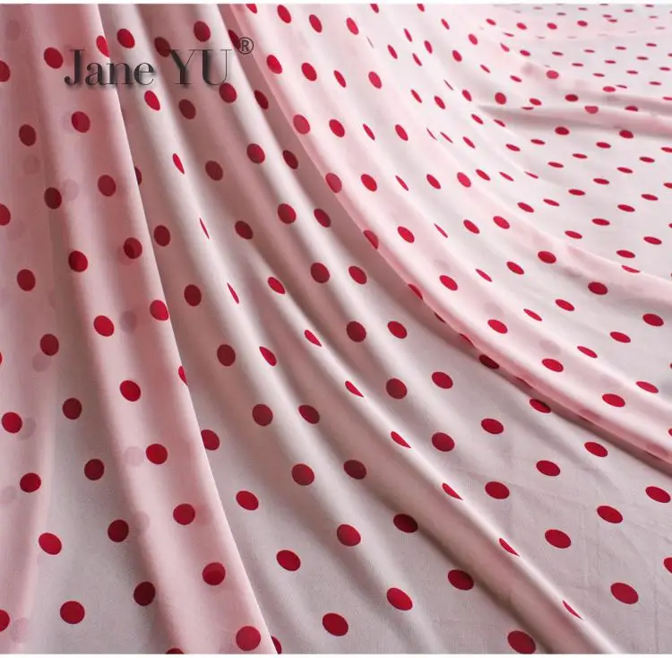 JaneYU свежий светильник розовый Волнистые с принтом в горошек высокого поворот из