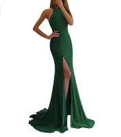 sexy long party prom dresses mermaid bridesmaid dresses 2020 new arrivals party dresses with slit side