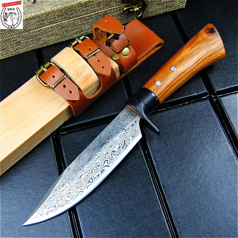 EVERRICH Chinese tang D2 стальной наружный дао кованый вручную нарезанный кухонный нож и