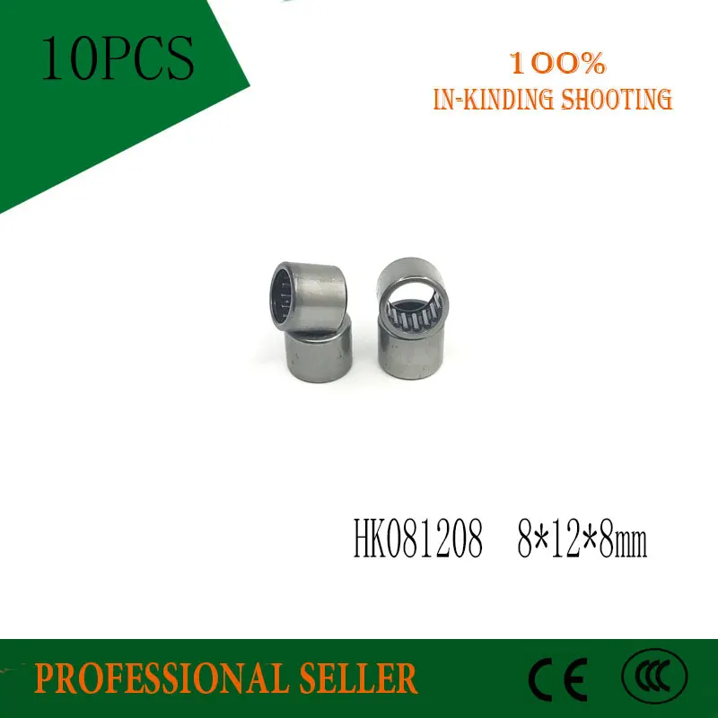 

Игольчатый роликовый подшипник HK081208 HK0808 37941/8, 8x12x8 мм, для вала 8 мм, 10 шт.
