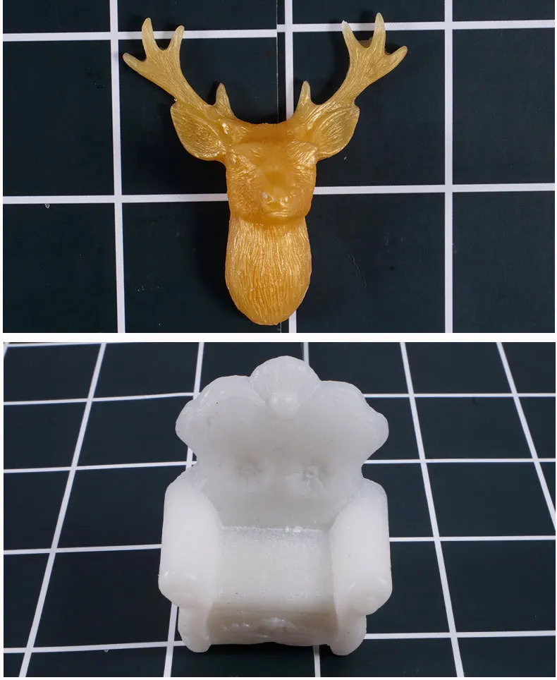 DIY ремесло диван стул Дракон олень эпоксидная смола Ювелирная форма для