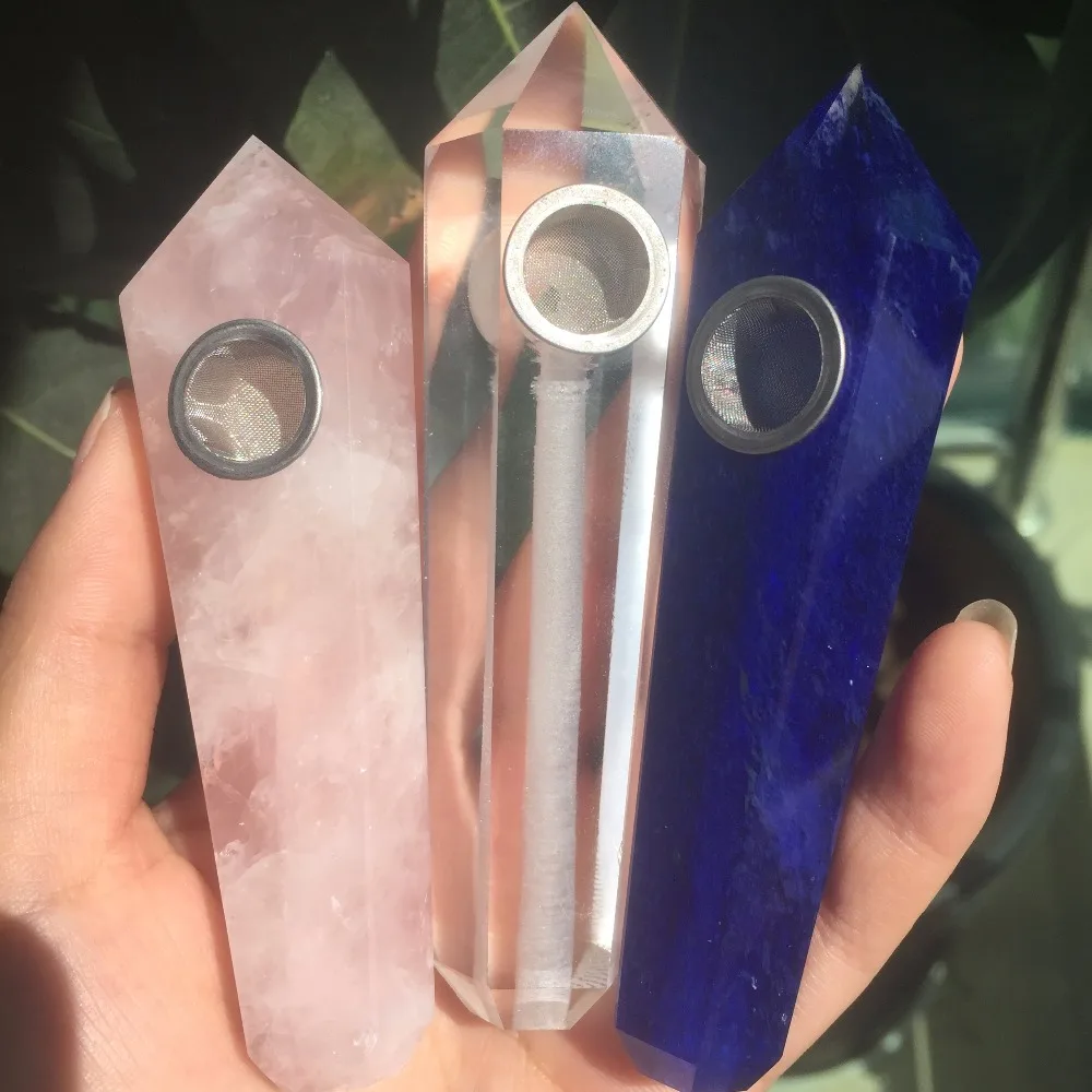 2019 модный дизайн натуральные портативные хрустальные Аметистовые табачные