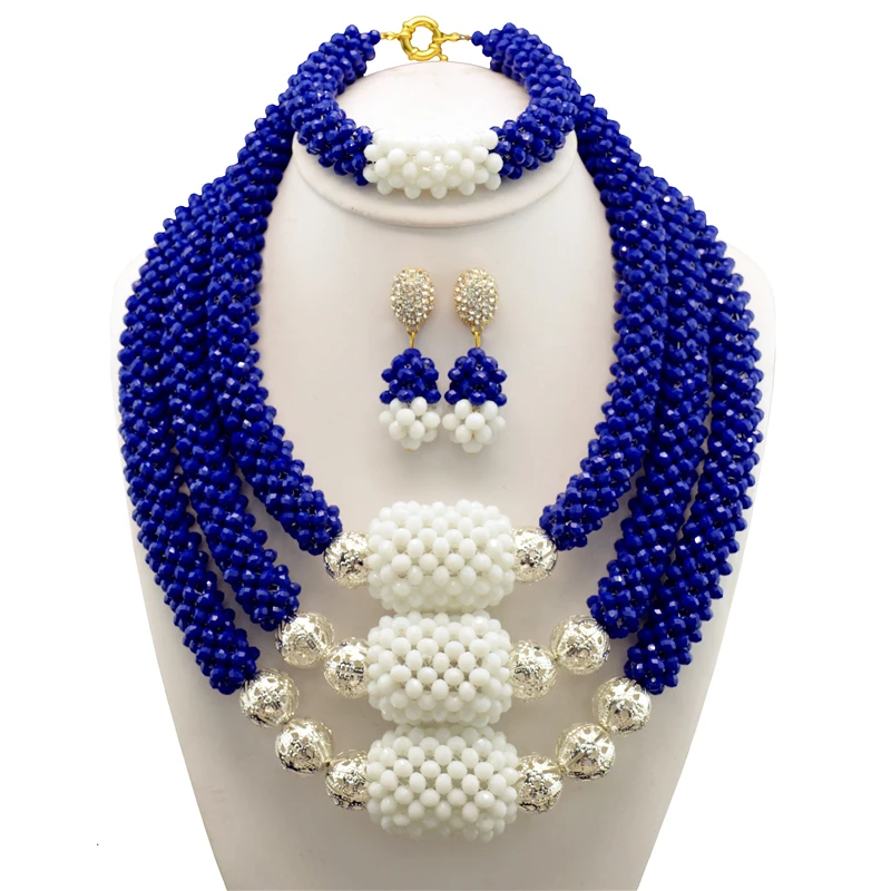 Кристалл Костюм Африканский Ювелирные наборы коренастый в нигерийском стиле