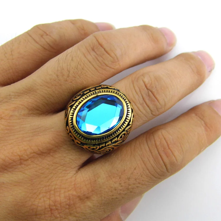 Популярные мужские украшения 2016 новые большие и толстые кольца австрийского