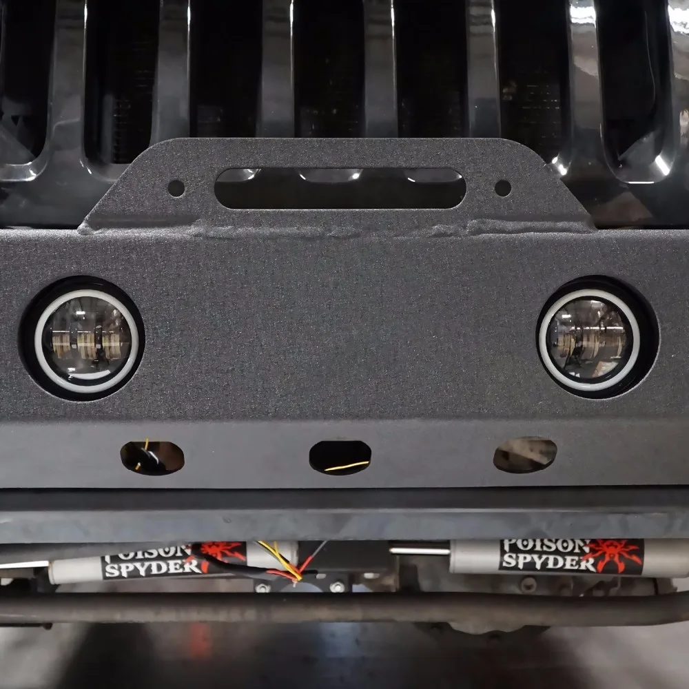 4 дюйма Противотуманные фары для Jeep Wrangler JK светодиодный противотуманный светильник 2 шт. комплект с Halo Белый DRL+ Янтарный указатель поворота