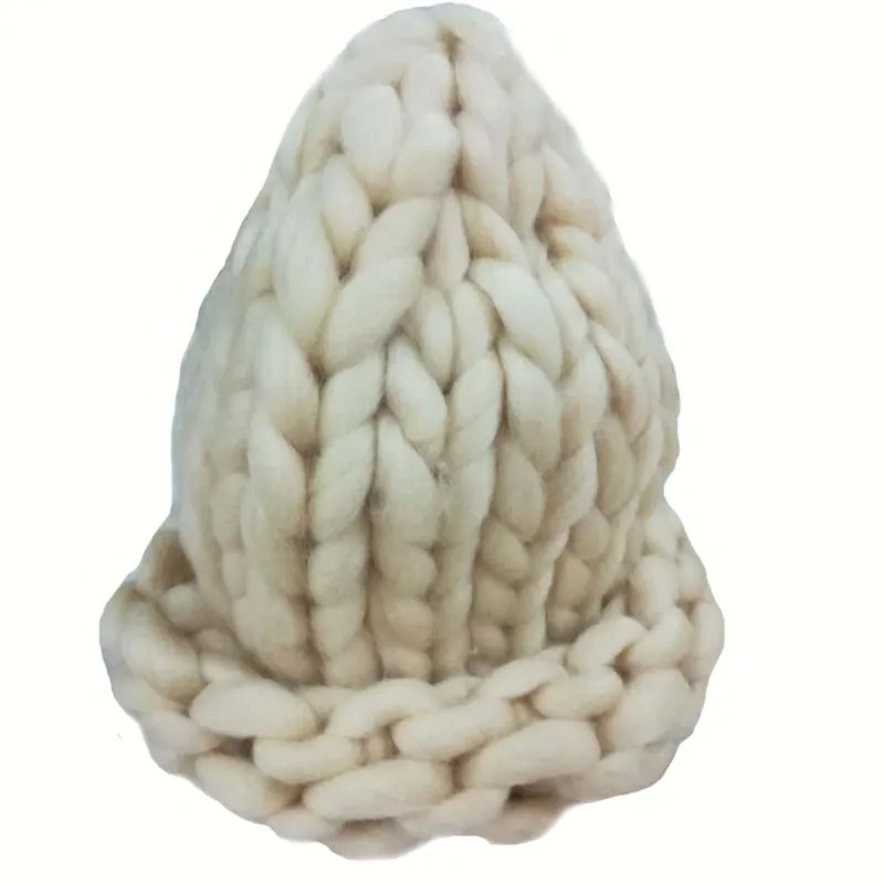M056 Beige YRRETY, вязаные зимние шапочки унисекс, повседневные шапочки, яркие цвета, вязаная шапка, женская уличная Лыжная шапка, толстые теплые шапки для мужчин и женщин - Цвет: M056 Beige