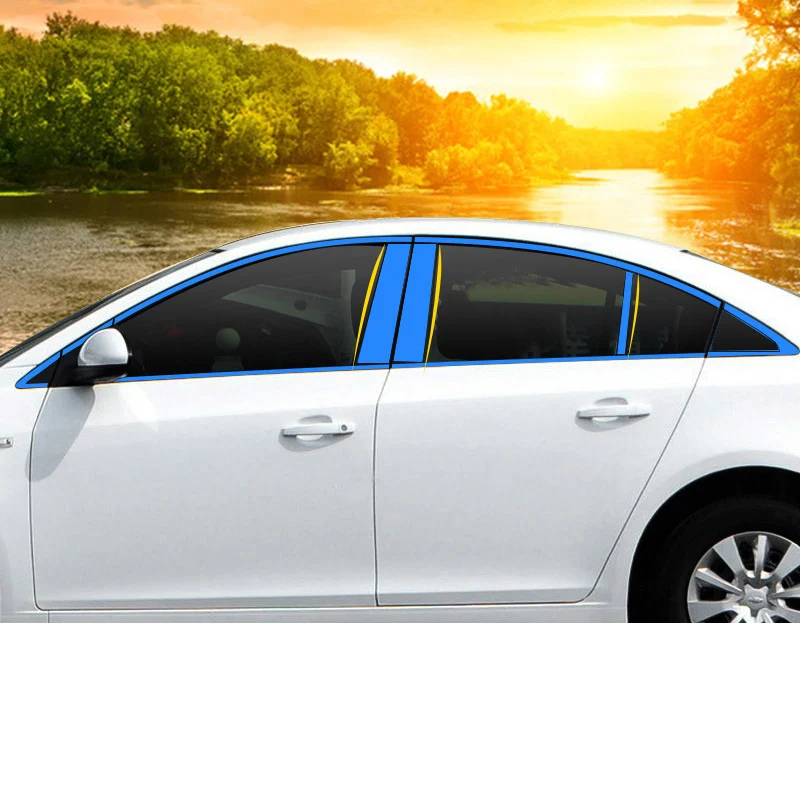 Lsrtw2017 нержавеющая сталь PC окна автомобиля Miidle столб планки для Chevrolet Cruze 2009 2010 2011 2012 2013