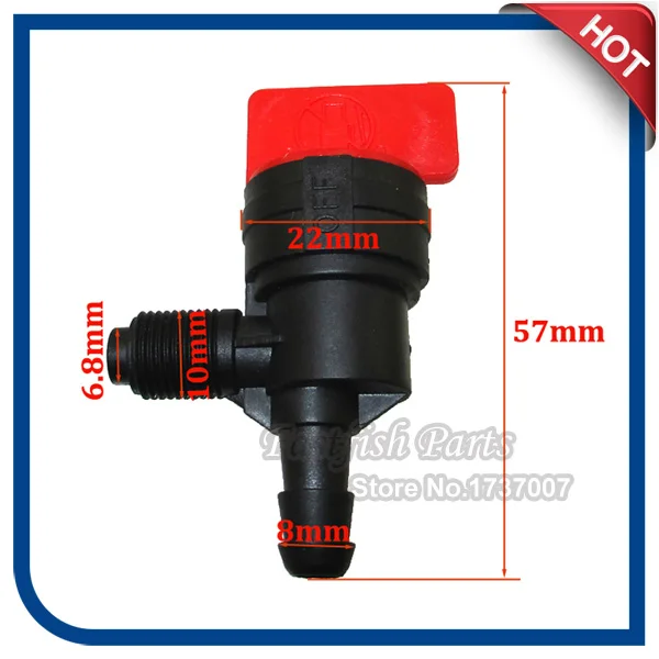 10 шт. 90 градусов встроенный топливный запорный клапан ДЛЯ Briggs &amp Stratton 698182 399517