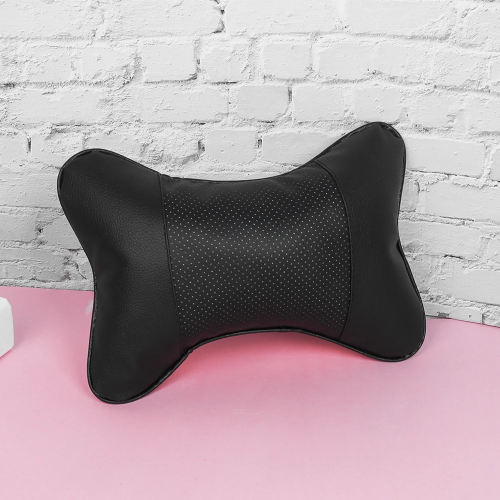 1 шт. Автомобильная подушка для сиденья Кожаная шеи безопасности удобная в виде