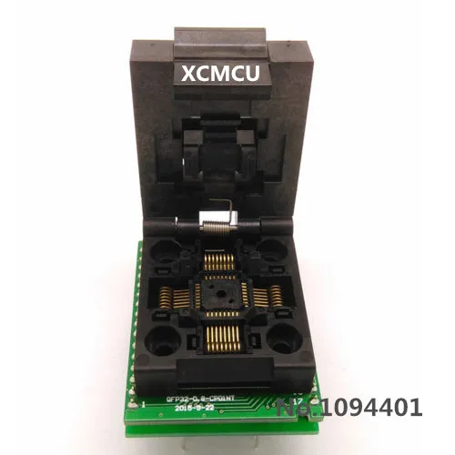 1pcs* QFP32 TQFP32 LQFP32 Clamshell Pitch 0.8mm Programming Test Socket IC51-0324-1498 | Электроника