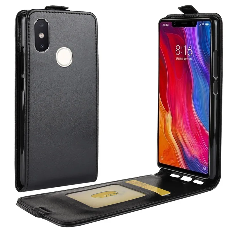 Кожаный чехол с откидной крышкой для Xiaomi Mi 8 Mi8 6 21 телефона Xiomi Xiami книгой белый