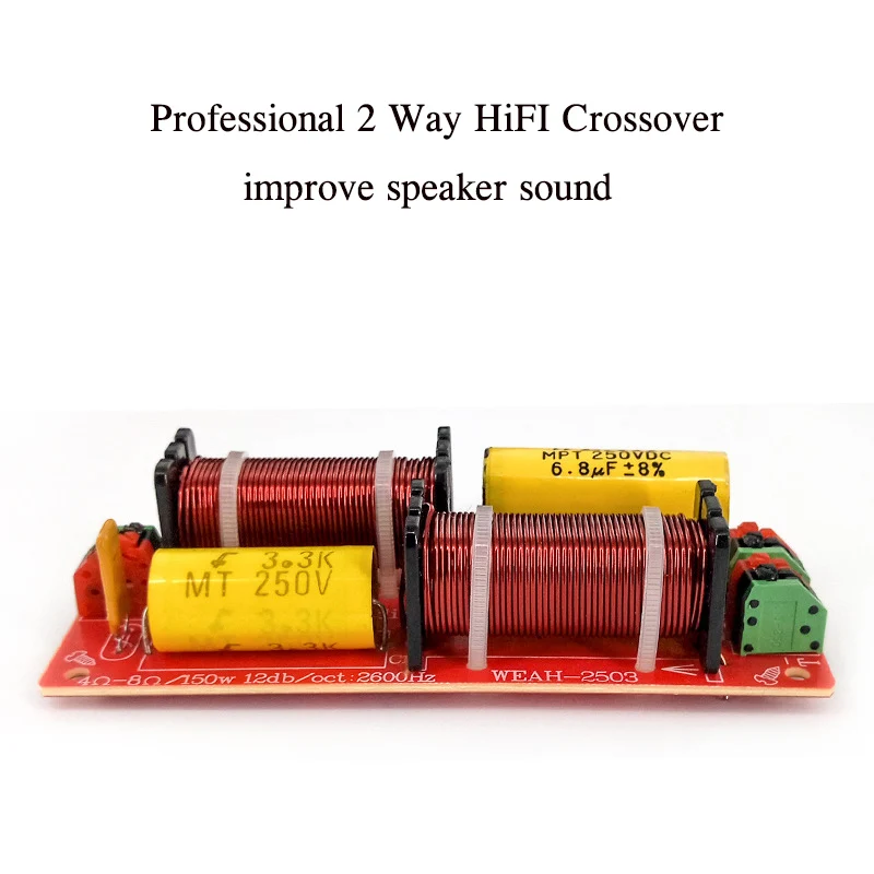LEORY Professional, 150 Вт, 4-8 Ом, HiFi делитель частоты, 2 способа, высокие басы, аудио кроссовер для 5-8 дюймовых динамиков, без пайки