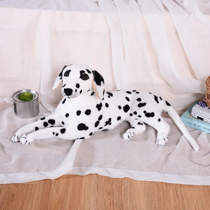 

simulation dalmatian dog large 55cm prone dog plush toy soft doll throw pillow Christmas gift w1078
