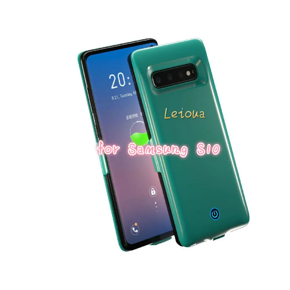 For S10 Leioua для samsung Galaxy S10, портативное зарядное устройство, 7000 мА/ч, перезаряжаемый Расширенный чехол с аккумулятором, защитный чехол для резервного копирования S10 Plus S10E - Цвет: For S10