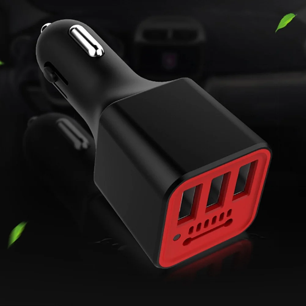 Multifunctional Vehicle Adapter Oxygen Generator Cleaner Negative Ion Ionizer Lighter Socket 3 USB Port Air Purifier Car Charger |