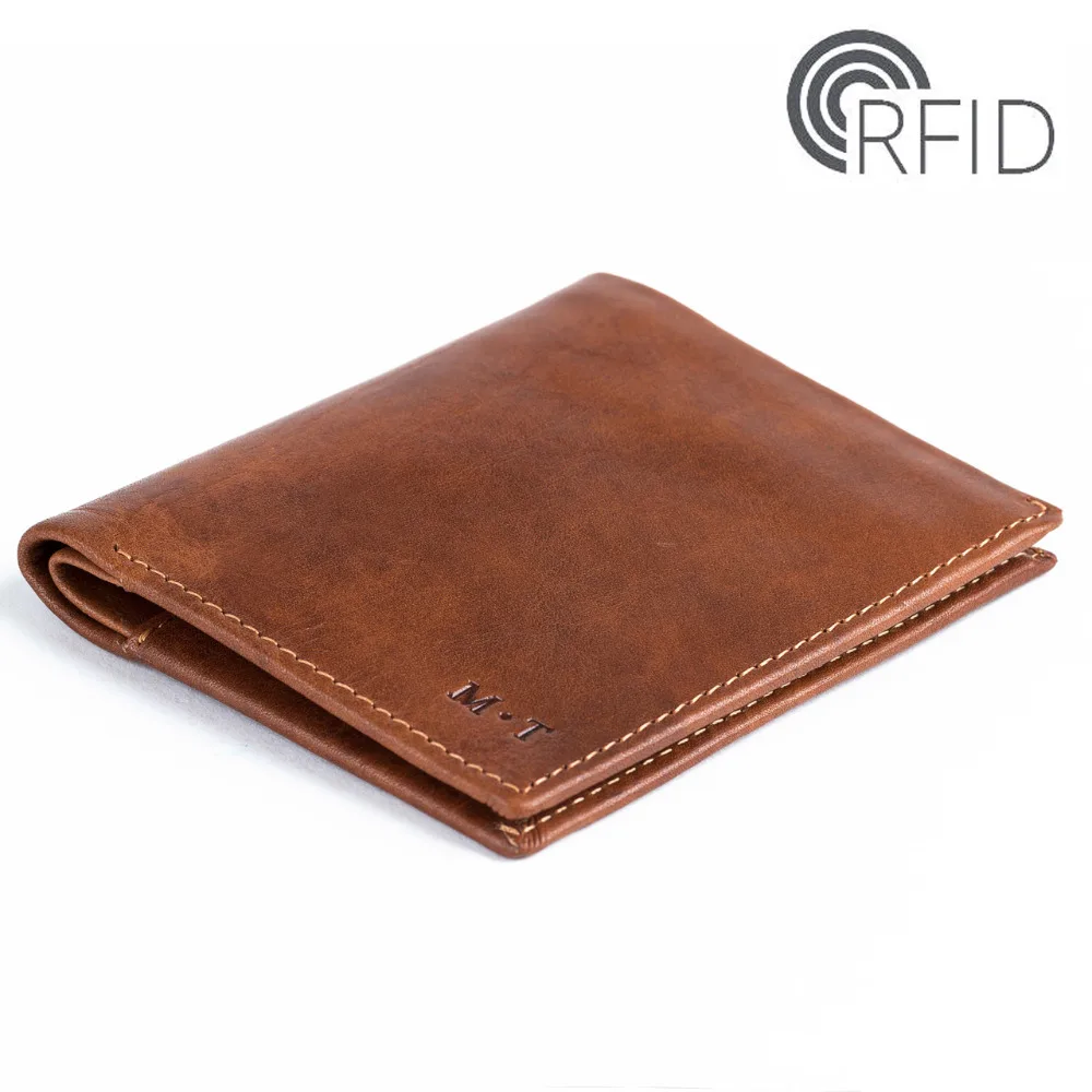 Мужской кошелек Bellroy кожаный складной RFID черный цвет ультра тонкий с отделением