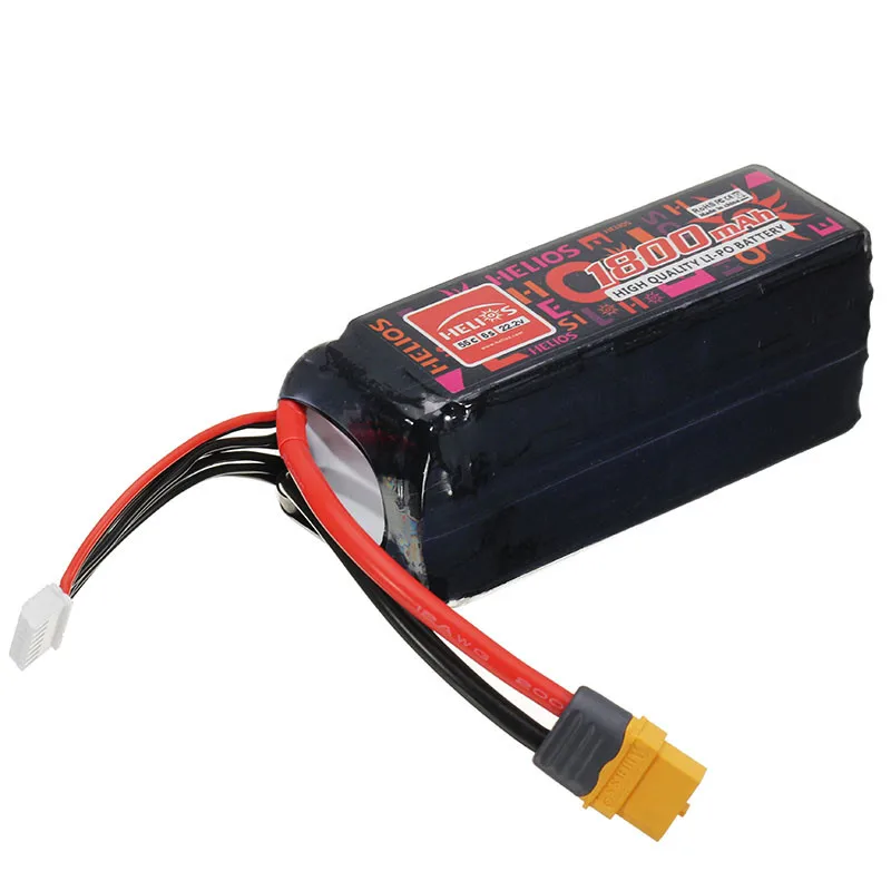 Высокое качество Helios 22 2 V 1800 mAh 6 S 55C XT60 Plug Липо Батарея для ALZRC дьявол 380 420 480 Align 470