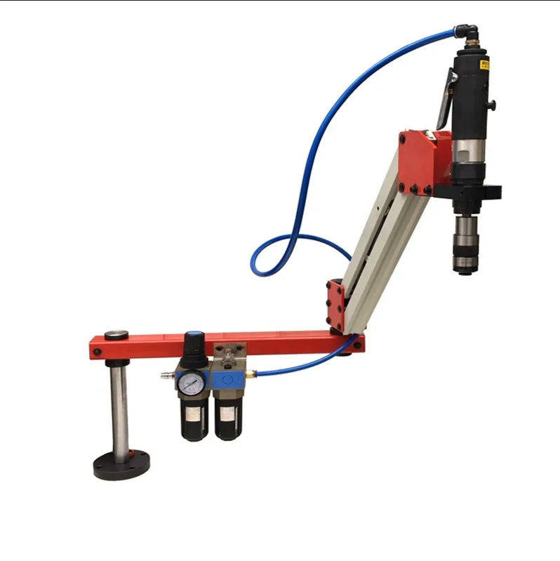 Вертикальная пневматическая нарезная машина рычаг цанговый M3 M12 двигатель 38 мм 6